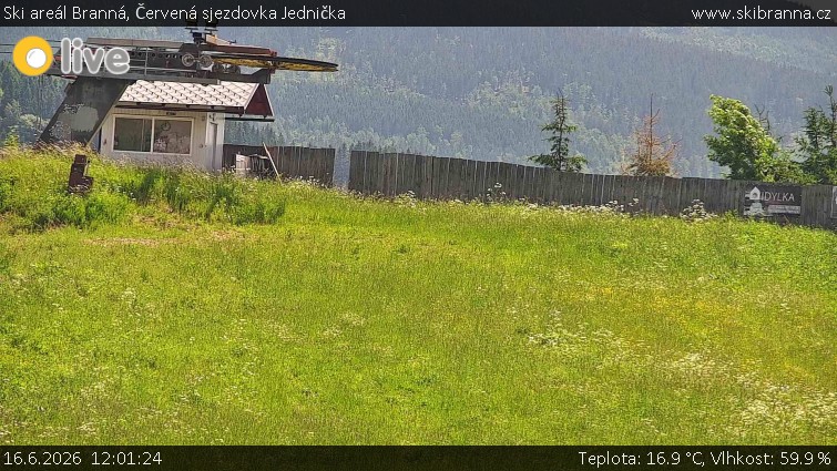 Ski areál Branná - Červená sjezdovka Jednička - 16.6.2026 v 12:01