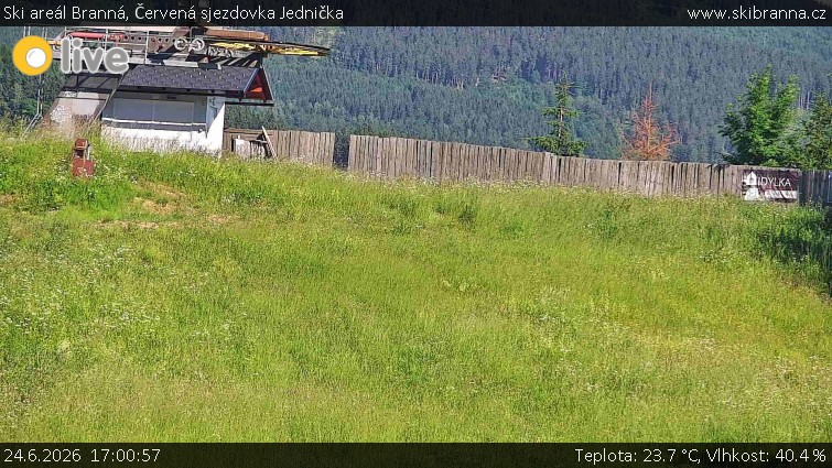 Ośrodek narciarski Branná - Czerwona trasa zjazdowa Jedynka - 24.6.2026 v 17:00