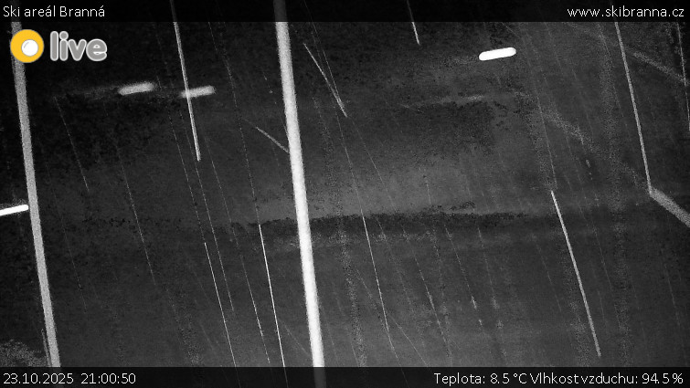 Ski areál Branná - Ski Branná - horní kamera - 23.10.2025 v 21:00 Ski areál Branná - Ski Branná - horní kamera - 23.10.2025 v 21:00