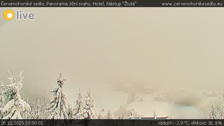 Červenohorské sedlo - Panorama Jižní svahy, Hotel, Nástup "Žlutá" - 26.11.2025 v 10:30