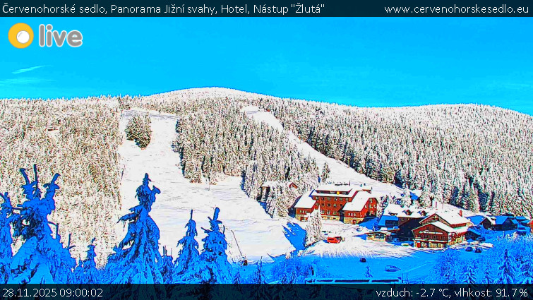 Červenohorské sedlo - Panorama Jižní svahy, Hotel, Nástup "Žlutá" - 28.11.2025 v 09:00