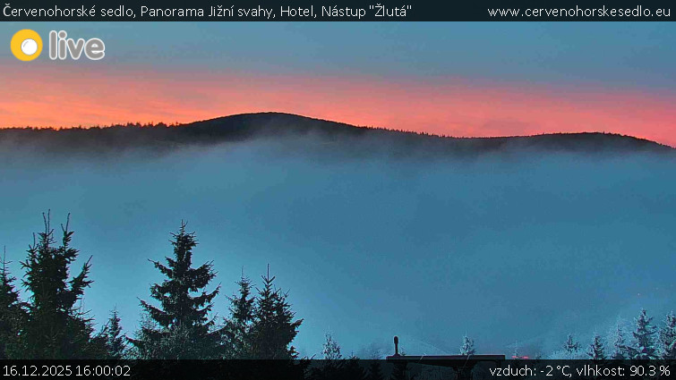 Červenohorské sedlo - Panorama Jižní svahy, Hotel, Nástup "Žlutá" - 16.12.2025 v 16:00