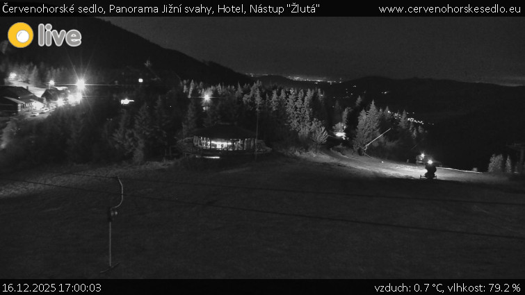 Červenohorské sedlo - Panorama Jižní svahy, Hotel, Nástup "Žlutá" - 16.12.2025 v 17:00