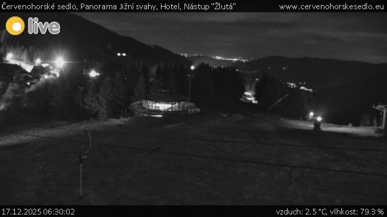 Červenohorské sedlo - Panorama Jižní svahy, Hotel, Nástup "Žlutá" - 17.12.2025 v 06:30