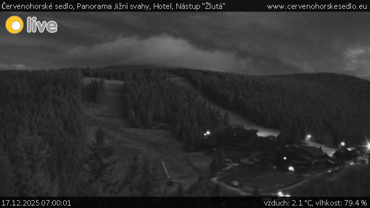 Červenohorské sedlo - Panorama Jižní svahy, Hotel, Nástup "Žlutá" - 17.12.2025 v 07:00