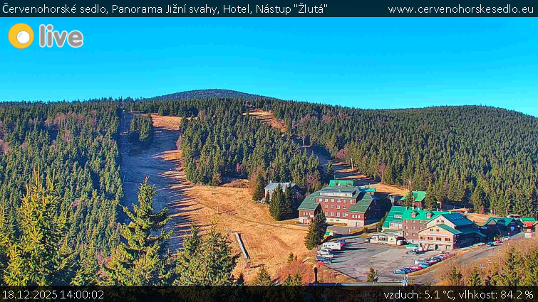 Červenohorské sedlo - Panorama Jižní svahy, Hotel, Nástup "Žlutá" - 18.12.2025 v 14:00