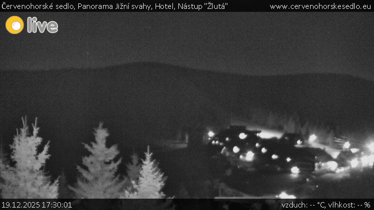 Červenohorské sedlo - Panorama Jižní svahy, Hotel, Nástup "Žlutá" - 19.12.2025 v 17:30