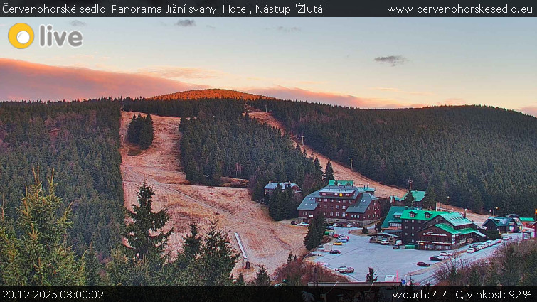 Červenohorské sedlo - Panorama Jižní svahy, Hotel, Nástup "Žlutá" - 20.12.2025 v 08:00