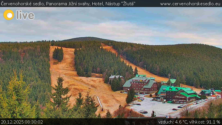 Červenohorské sedlo - Panorama Jižní svahy, Hotel, Nástup "Žlutá" - 20.12.2025 v 08:30