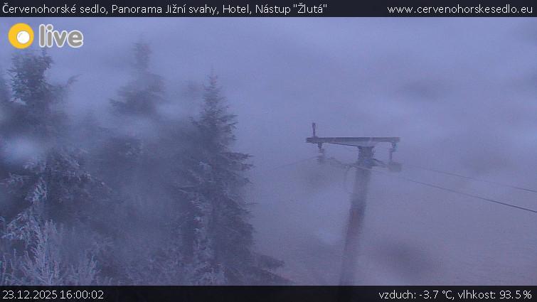 Červenohorské sedlo - Panorama Jižní svahy, Hotel, Nástup "Žlutá" - 23.12.2025 v 16:00
