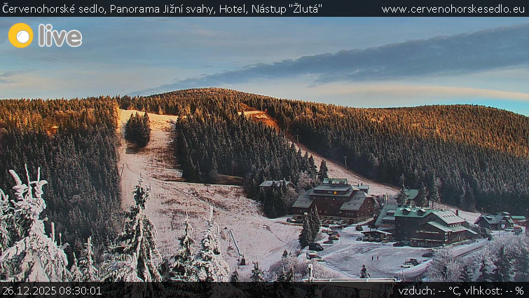Červenohorské sedlo - Panorama Jižní svahy, Hotel, Nástup "Žlutá" - 26.12.2025 v 08:30
