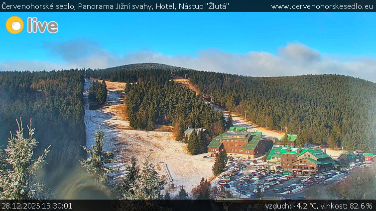 Červenohorské sedlo - Panorama Jižní svahy, Hotel, Nástup "Žlutá" - 28.12.2025 v 13:30