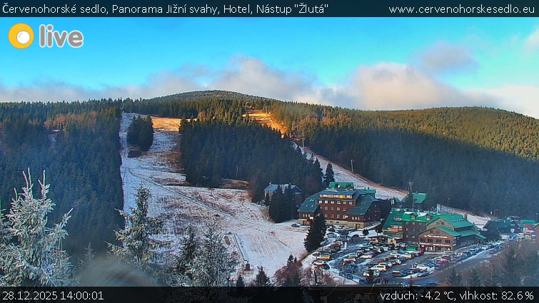 Červenohorské sedlo - Panorama Jižní svahy, Hotel, Nástup "Žlutá" - 28.12.2025 v 14:00
