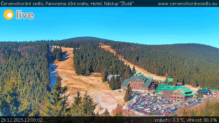 Červenohorské sedlo - Panorama Jižní svahy, Hotel, Nástup "Žlutá" - 29.12.2025 v 12:00