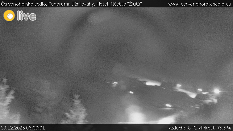 Červenohorské sedlo - Panorama Jižní svahy, Hotel, Nástup "Žlutá" - 30.12.2025 v 06:00