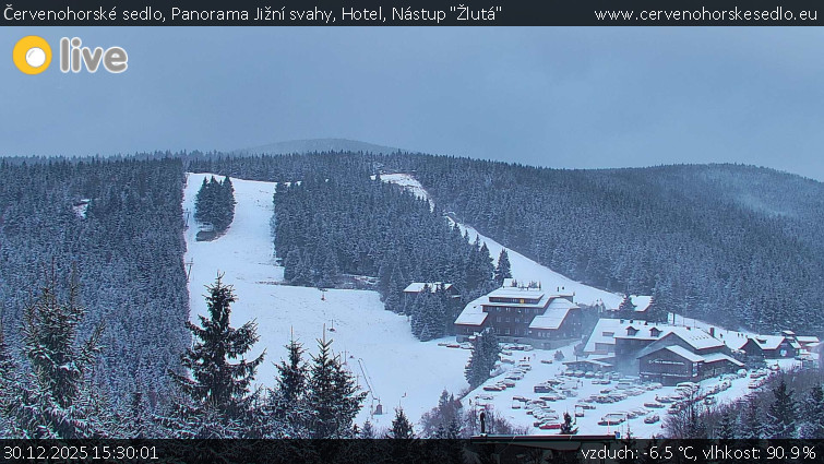 Červenohorské sedlo - Panorama Jižní svahy, Hotel, Nástup "Žlutá" - 30.12.2025 v 15:30