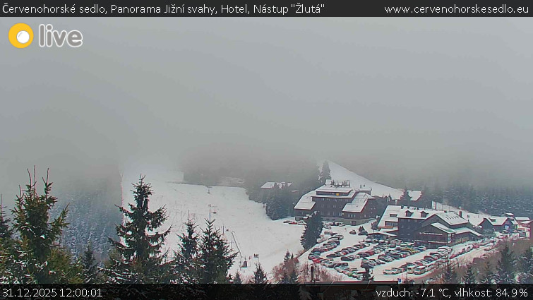 Červenohorské sedlo - Panorama Jižní svahy, Hotel, Nástup "Žlutá" - 31.12.2025 v 12:00