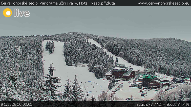 Červenohorské sedlo - Panorama Jižní svahy, Hotel, Nástup "Žlutá" - 9.1.2026 v 10:00