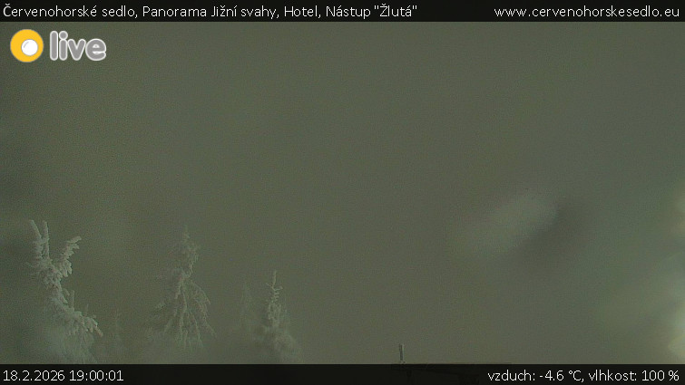 Červenohorské sedlo - Panorama Jižní svahy, Hotel, Nástup "Žlutá" - 18.2.2026 v 19:00