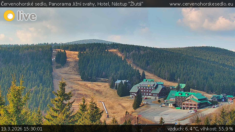 Červenohorské sedlo - Panorama Jižní svahy, Hotel, Nástup "Žlutá" - 19.3.2026 v 15:30