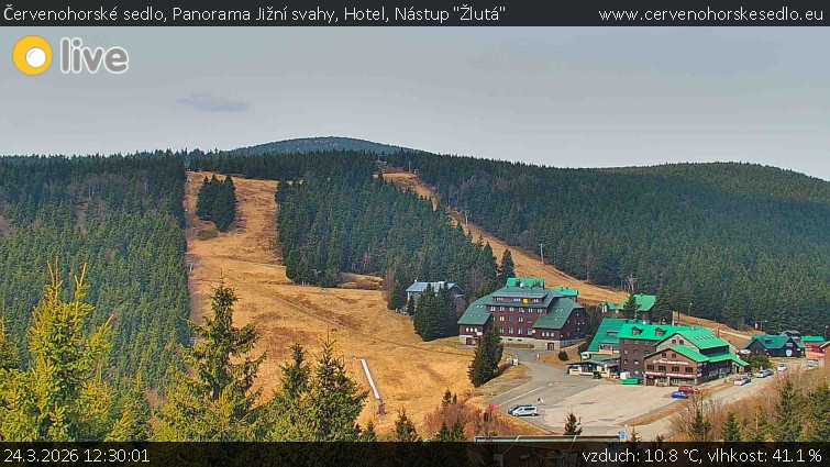Červenohorské sedlo - Panorama Jižní svahy, Hotel, Nástup "Žlutá" - 24.3.2026 v 12:30