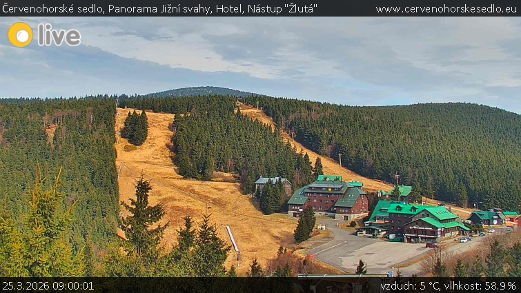 Červenohorské sedlo - Panorama Jižní svahy, Hotel, Nástup "Žlutá" - 25.3.2026 v 09:00