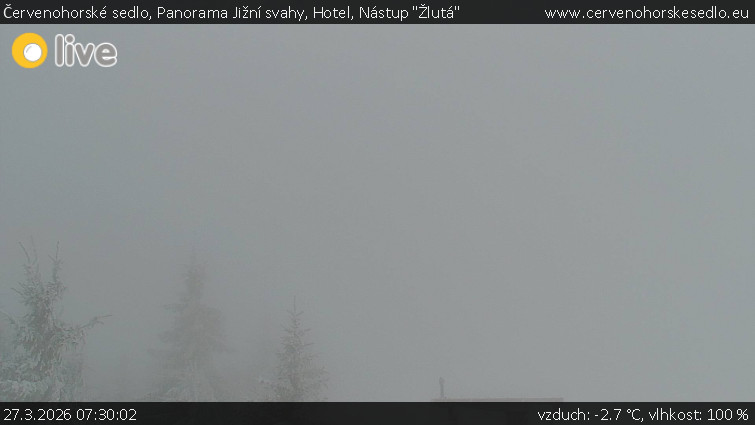 Červenohorské sedlo - Panorama Jižní svahy, Hotel, Nástup "Žlutá" - 27.3.2026 v 07:30