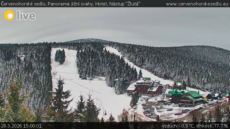 Červenohorské sedlo - Panorama Jižní svahy, Hotel, Nástup "Žlutá" - 28.3.2026 v 15:00