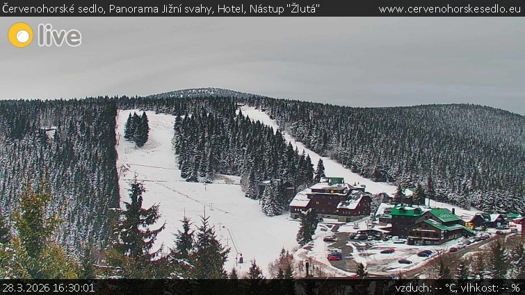 Červenohorské sedlo - Panorama Jižní svahy, Hotel, Nástup "Žlutá" - 28.3.2026 v 16:30