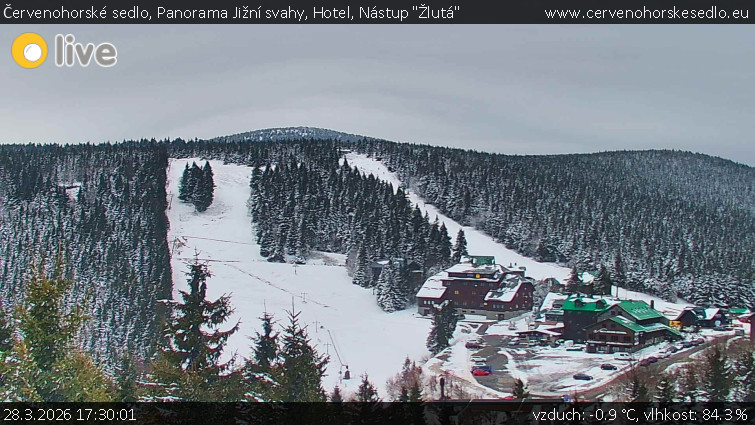 Červenohorské sedlo - Panorama Jižní svahy, Hotel, Nástup "Žlutá" - 28.3.2026 v 17:30