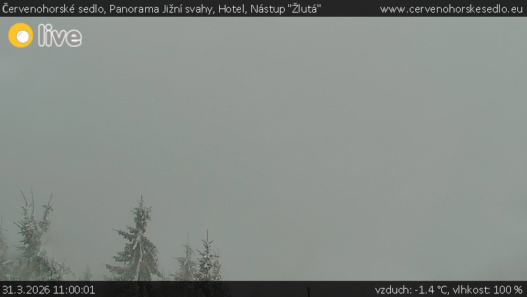 Červenohorské sedlo - Panorama Jižní svahy, Hotel, Nástup "Žlutá" - 31.3.2026 v 11:00