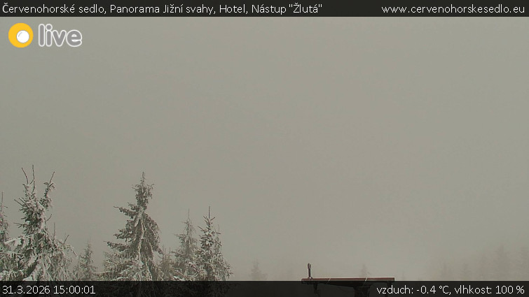 Červenohorské sedlo - Panorama Jižní svahy, Hotel, Nástup "Žlutá" - 31.3.2026 v 15:00