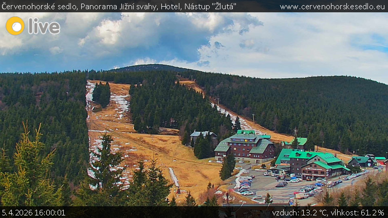 Červenohorské sedlo - Panorama Jižní svahy, Hotel, Nástup "Žlutá" - 5.4.2026 v 16:00