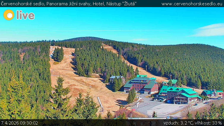 Červenohorské sedlo - Panorama Jižní svahy, Hotel, Nástup "Žlutá" - 7.4.2026 v 09:30