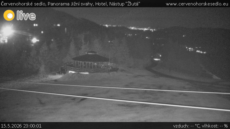 Červenohorské sedlo - Panorama Jižní svahy, Hotel, Nástup "Žlutá" - 15.5.2026 v 23:00