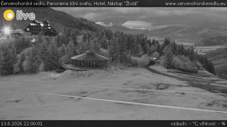 Červenohorské sedlo - Panorama Jižní svahy, Hotel, Nástup "Žlutá" - 13.6.2026 v 22:00