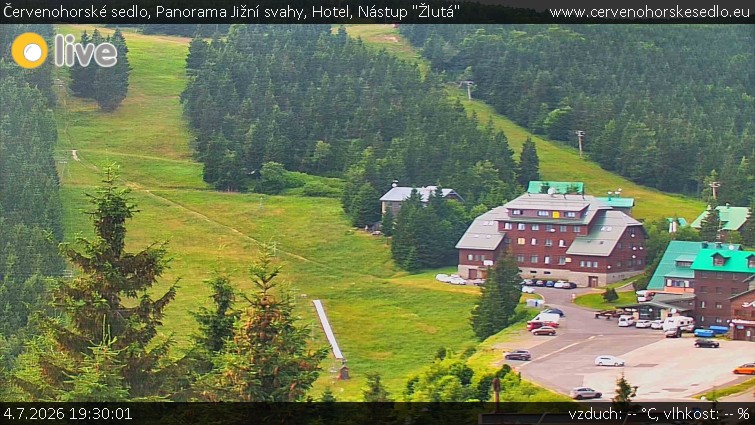 Červenohorské sedlo - Panorama Jižní svahy, Hotel, Nástup "Žlutá" - 4.7.2026 v 19:30