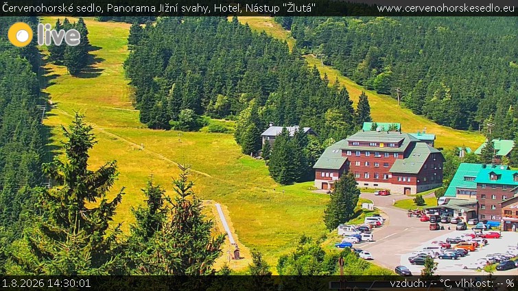 Červenohorské sedlo - Panorama South Slopes, Hotel, Start "Yellow" ski slope - 1.8.2026 v 14:30