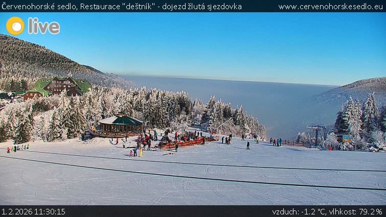 Červenohorské sedlo - Restaurace "deštník" - dojezd žlutá sjezdovka - 1.2.2026 v 11:30