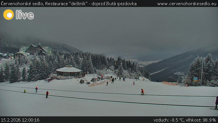 Červenohorské sedlo - Restaurace "deštník" - dojezd žlutá sjezdovka - 15.2.2026 v 12:00
