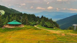 Restaurace "deštník" - dojezd žlutá sjezdovka