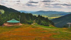 Restaurace "deštník" - dojezd žlutá sjezdovka