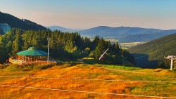 Restaurace "deštník" - dojezd žlutá sjezdovka