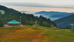 Restaurace "deštník" - dojezd žlutá sjezdovka
