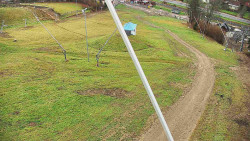 Spodní část sjezdovky skiareálu Karolinka