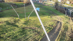 Spodní část sjezdovky skiareálu Karolinka