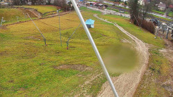 Spodní část sjezdovky skiareálu Karolinka