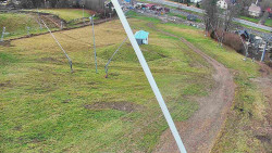 Spodní část sjezdovky skiareálu Karolinka