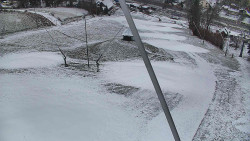 Spodní část sjezdovky skiareálu Karolinka