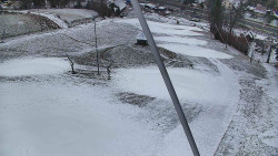 Spodní část sjezdovky skiareálu Karolinka